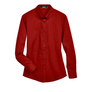 Core 365 Operate Long Sleeve Twill Shirt (Ladies') - Classic Red