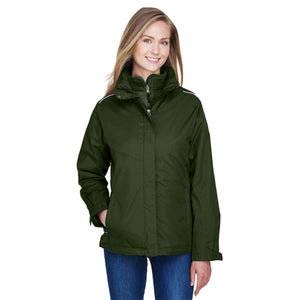 Core365 Region 3-IN-1 Jacket women - Forest Green