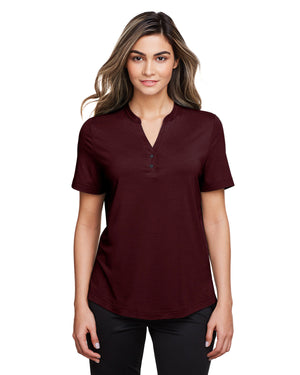 Ladies' Jaq Snap-Up Stretch Performance Polo - Burgundy