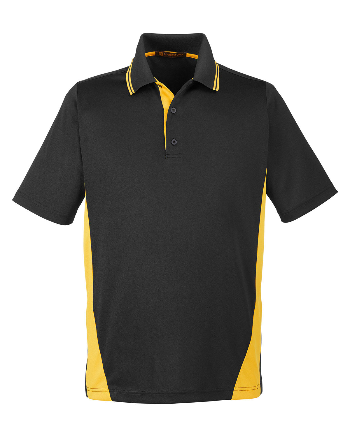 Men's Flash Snag Protection Plus IL Colorblock Polo - Black/Snry Yllw