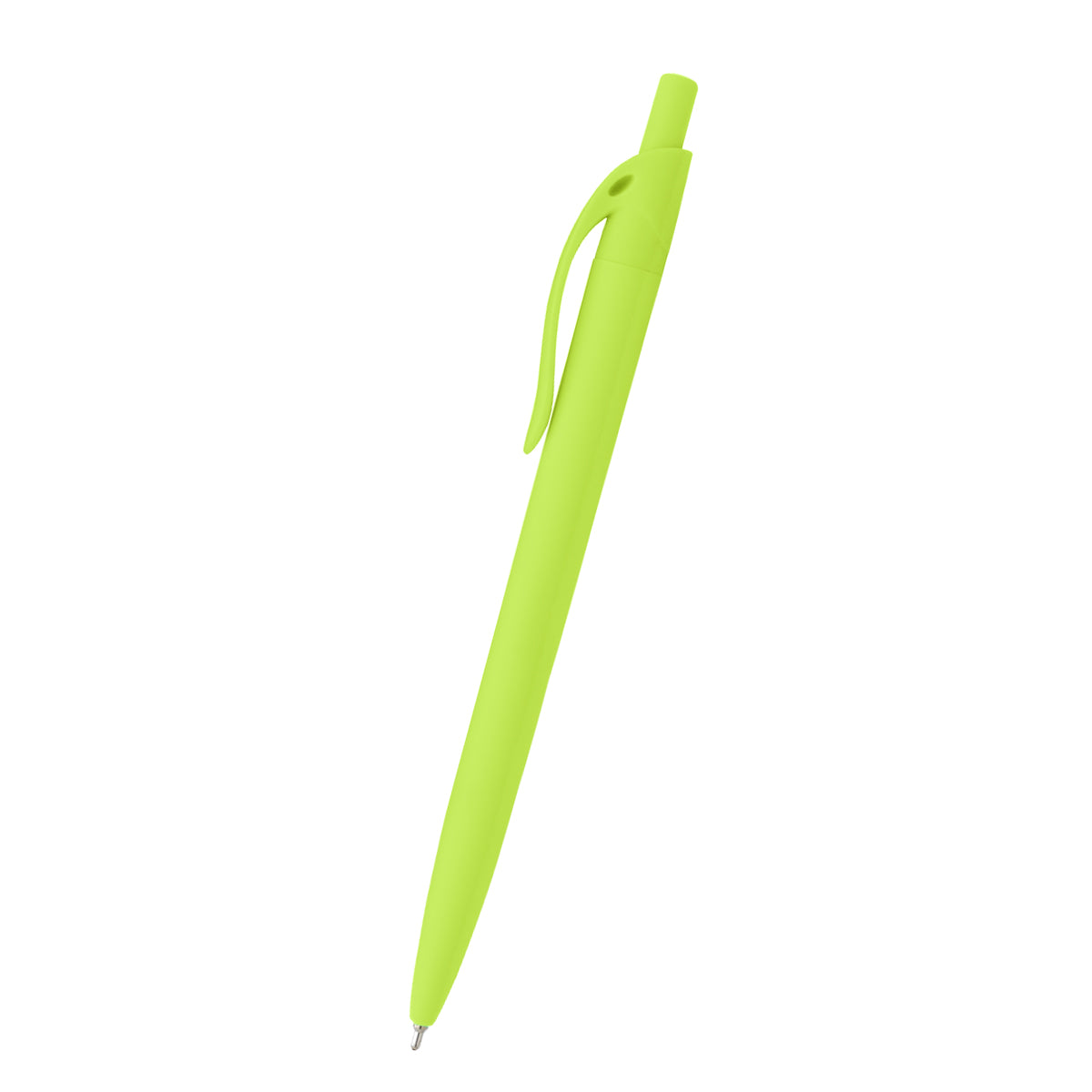 Sleek Write Rubberized Pen - Lime