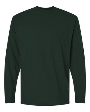 Gildan Adult 50/50 Long-Sleeve T-Shirt - Forest Green