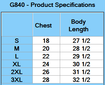 Gildan Unisex DryBlend® 50/50 Long Sleeve T-Shirt - Specs
