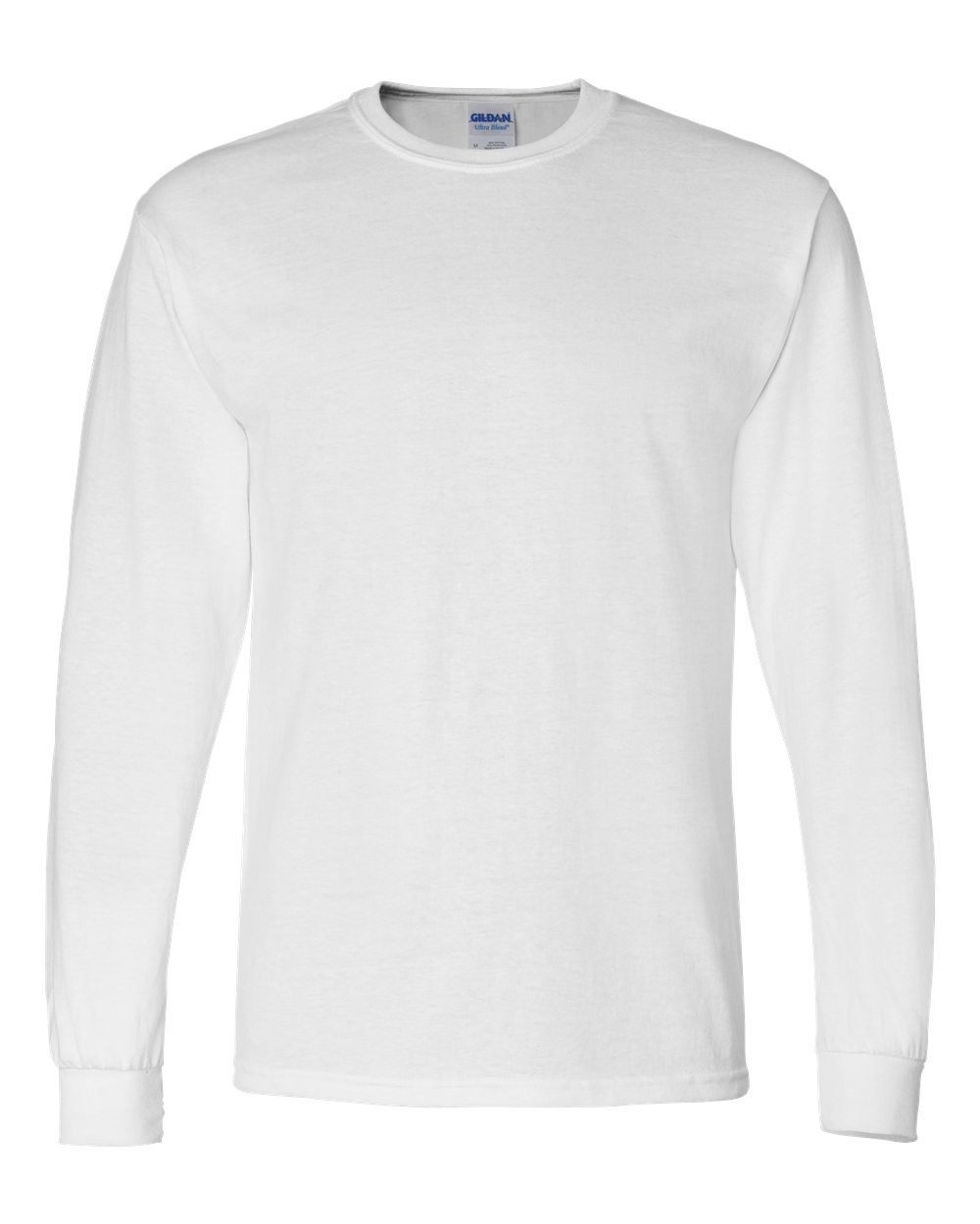 Gildan Adult 50/50 Long-Sleeve T-Shirt - White