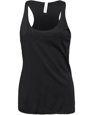 BELLA + CANVAS Ladies' Triblend Racerback Tank - Black Heather Triblend