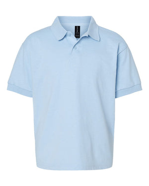Gildan Youth Jersey Polo - Light Blue