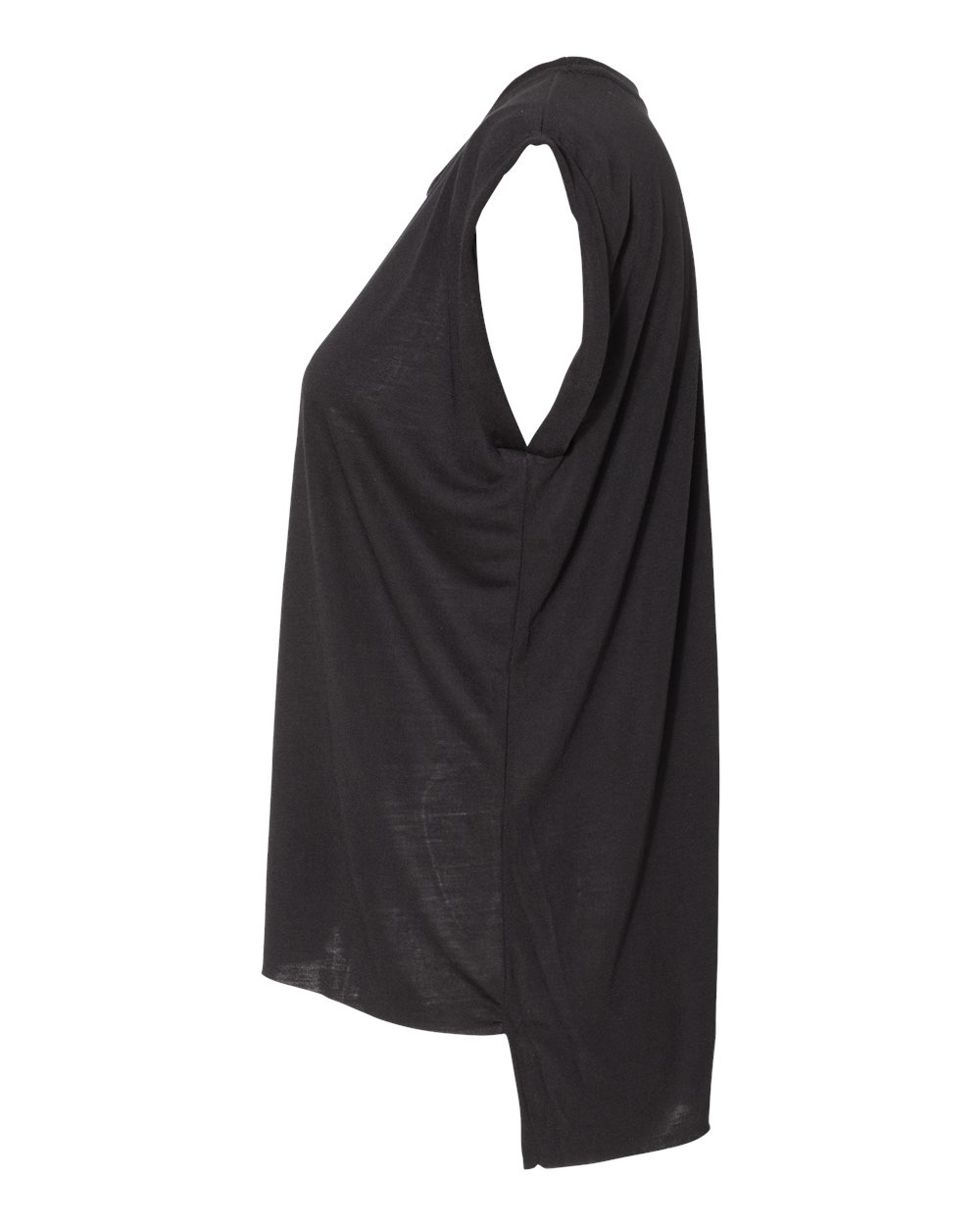 BELLA + CANVAS Ladies' Flowy Muscle T-Shirt with Rolled Cuff