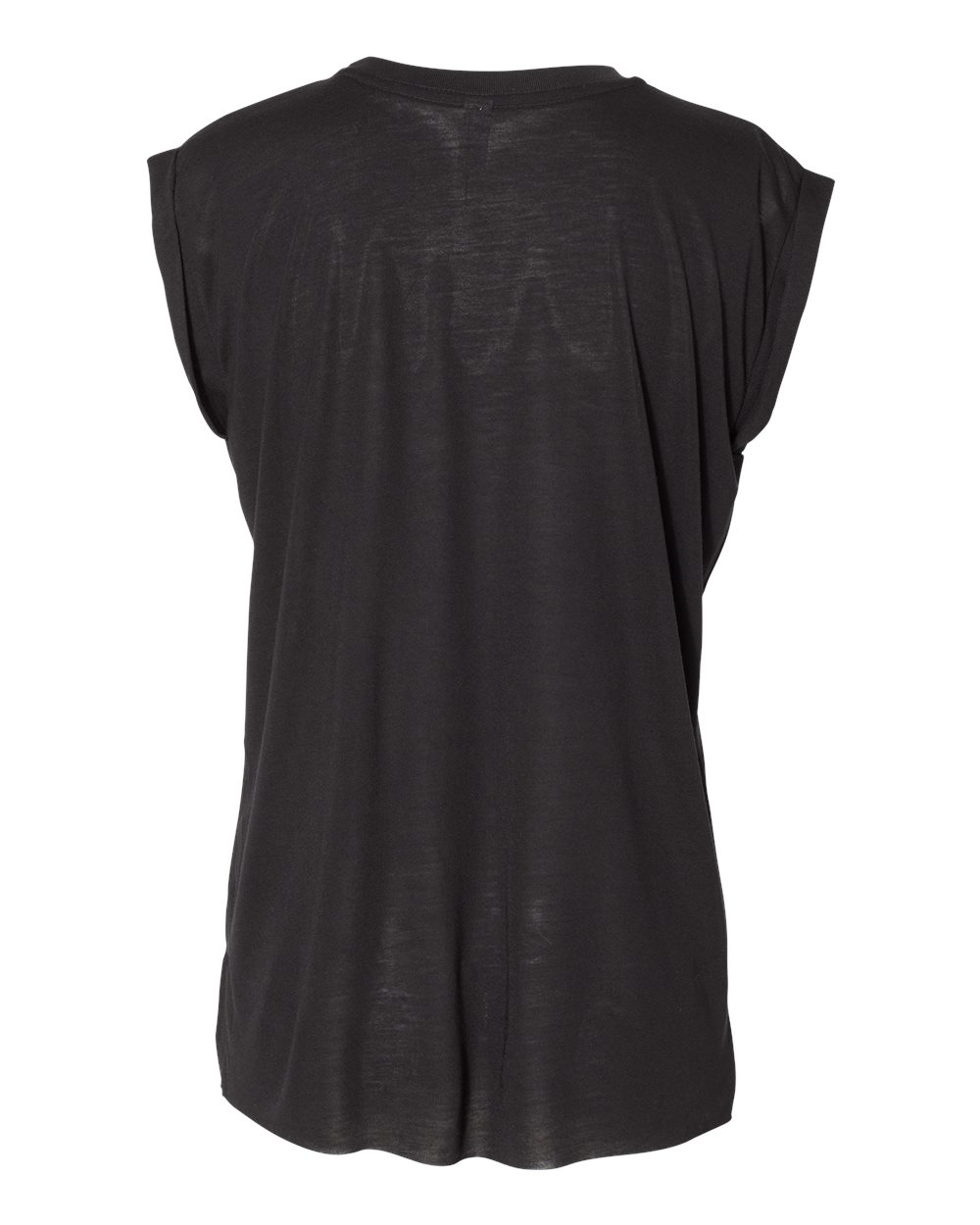BELLA + CANVAS Ladies' Flowy Muscle T-Shirt with Rolled Cuff