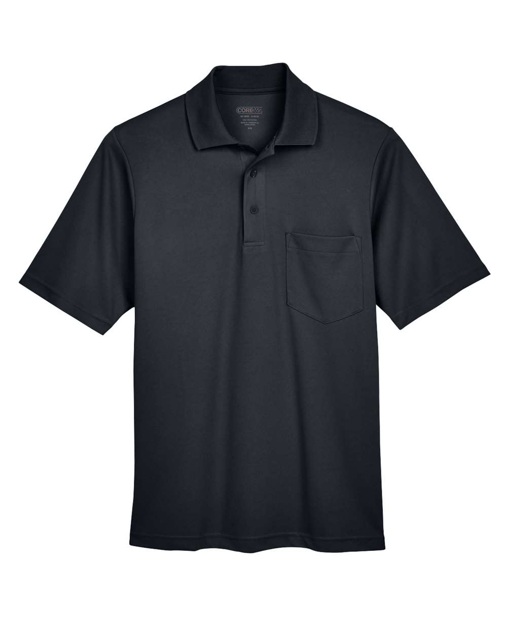 CORE365 Origin Performance Pique Polo with Pocket - Men's - Black