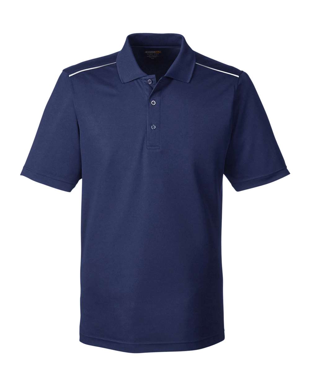 CORE365 Origin Performance Pique Polo with Reflective Piping - Men's - Classic Navy