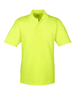 CORE365 Origin Performance Pique Polo with Reflective Piping - Men's - Safety Yellow