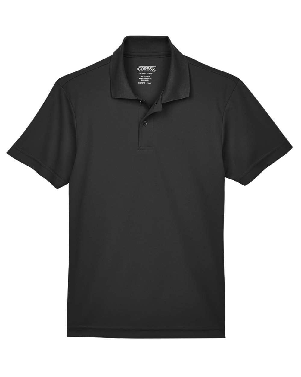 CORE365 Youth Origin Performance Piqué Polo - Black