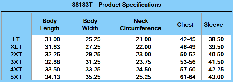 Core365 Men's Tall Techno Lite Motivate Unlined Lightweight Jacket - Specs