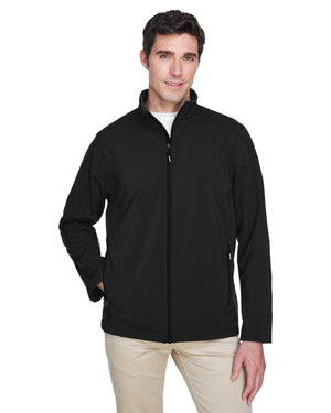 Core365 Men's Tall Cruise Two-Layer Fleece Bonded Soft Shell Jacket - Front