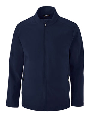 Core365 Men's Tall Cruise Two-Layer Fleece Bonded Soft Shell Jacket - Classic Navy