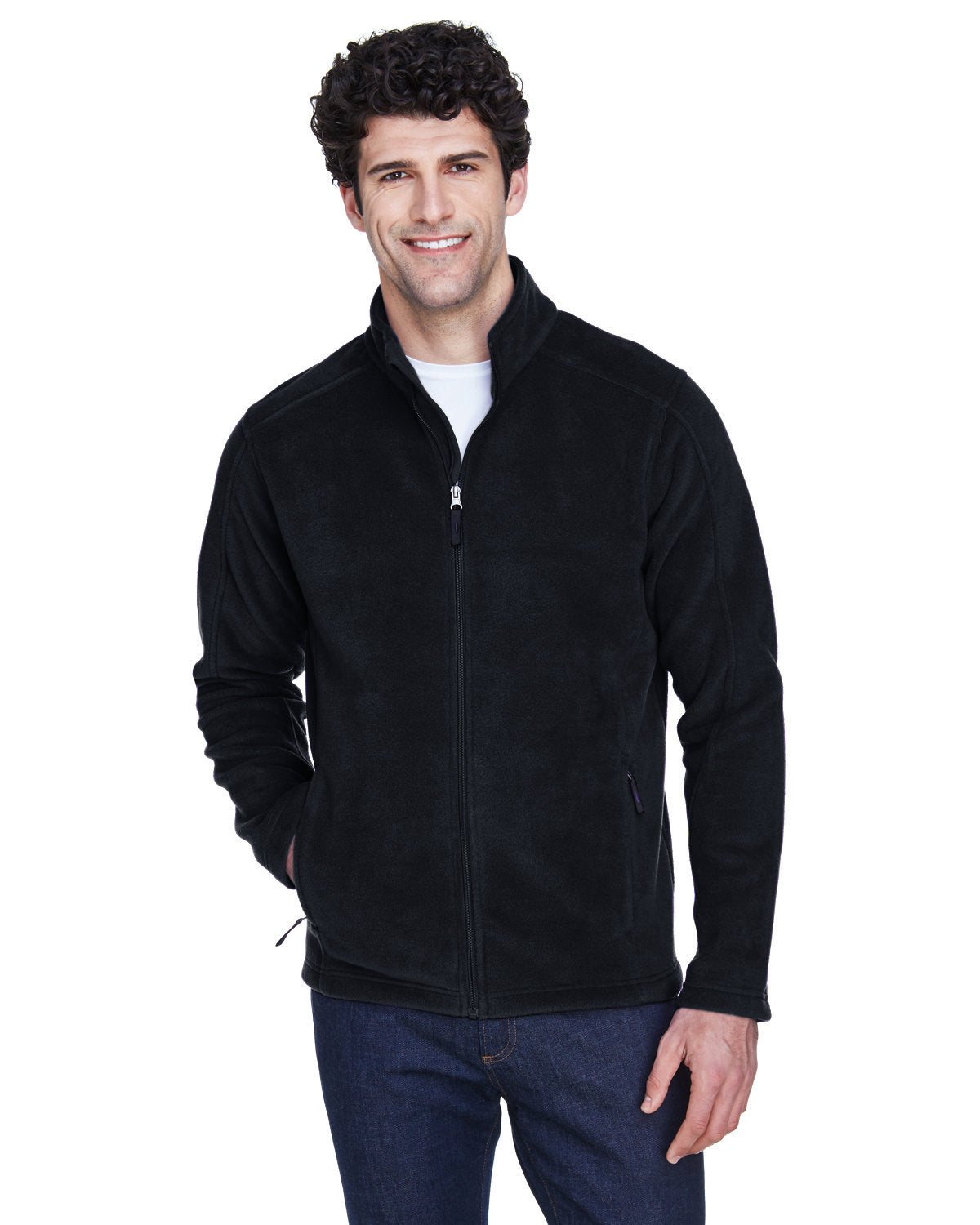Core365 Men's Tall Journey Fleece Jacket - Front