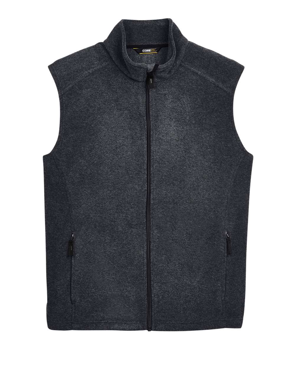 CORE365 Men's Journey Fleece Vest - Heather Charcoal
