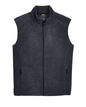 CORE365 Men's Journey Fleece Vest - Heather Charcoal