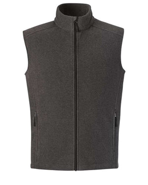 CORE365 Men's Tall Journey Fleece Vest - Heather Charcoal