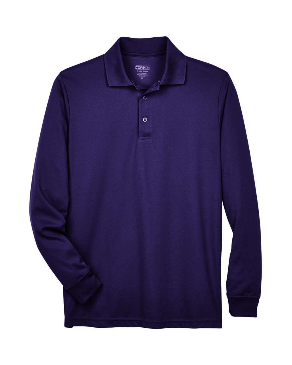 CORE365 Pinnacle Long Sleeve Pique Polo (Men's) - Campus Purple