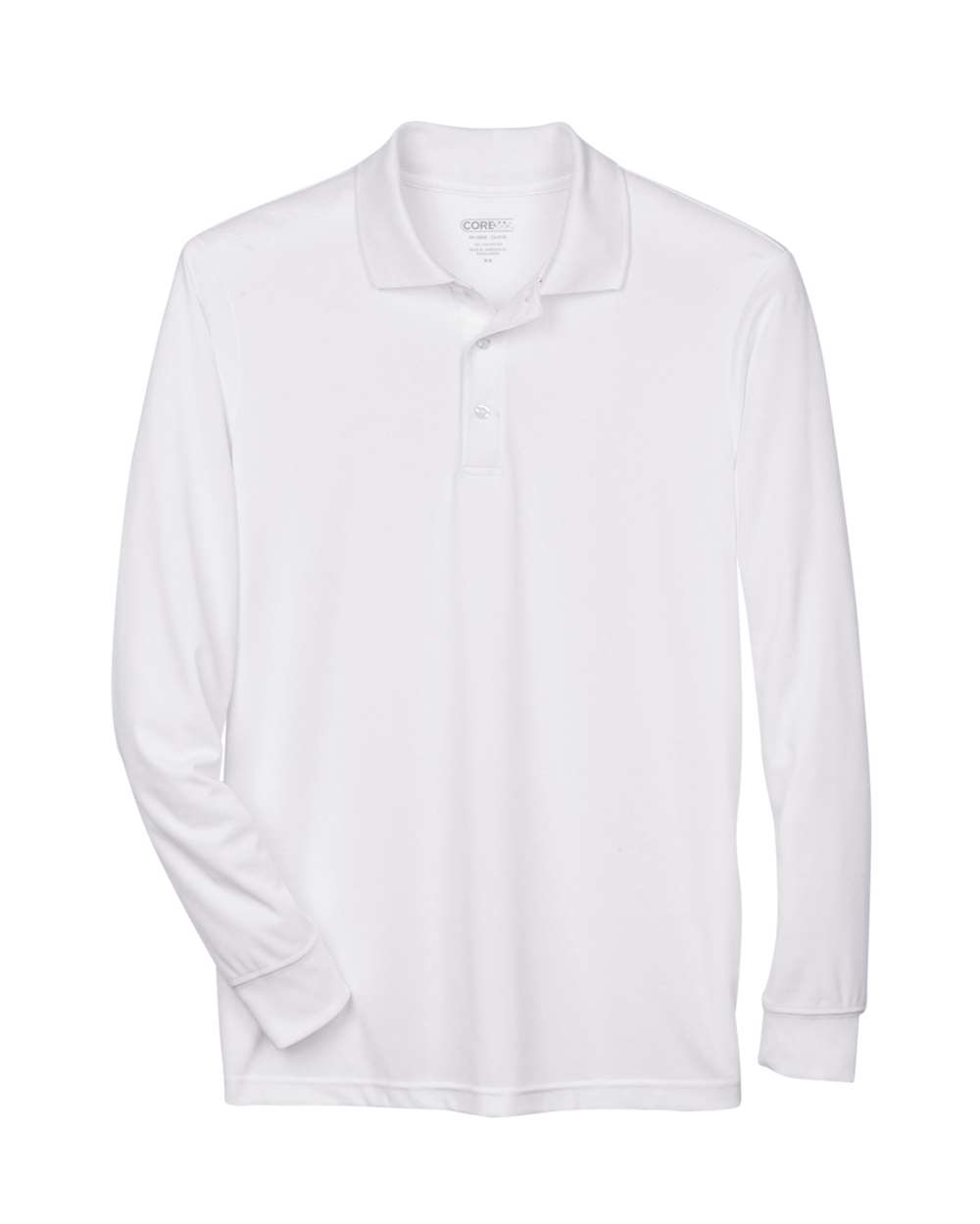 CORE365 Pinnacle Long Sleeve Pique Polo (Men's) - White