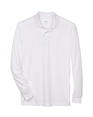 CORE365 Pinnacle Long Sleeve Pique Polo (Men's) - White
