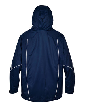 North End Men's Angle 3-in-1 Jacket with Bonded Fleece Liner - Back
