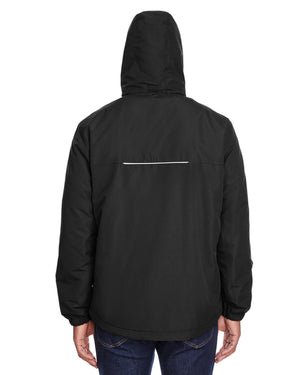 Core365 Men's Tall Profile Fleece-Lined All-Season Jacket - Back