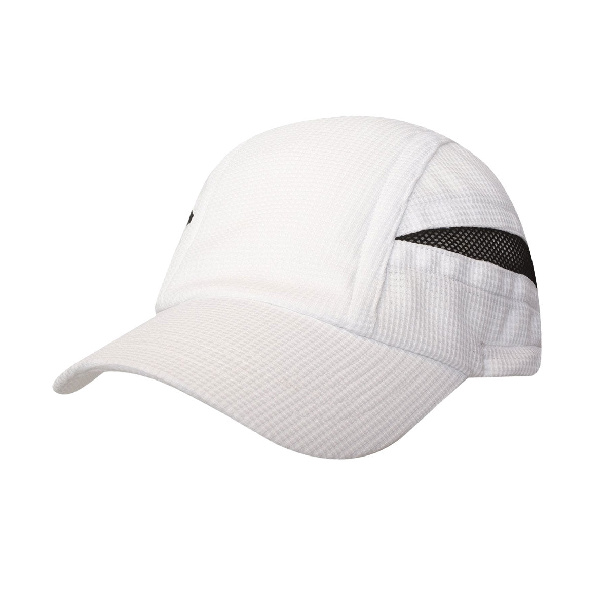 Super light weight performance running cap w/ elastic & toggle / solid - Black