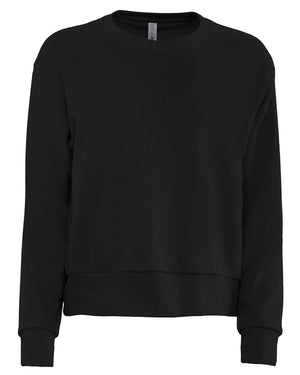 Next Level Apparel Ladies' Laguna Sueded Sweatshirt - Black