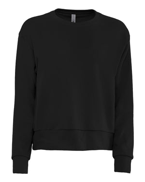 Next Level Ladies' Laguna Sueded Sweatshirt - Black