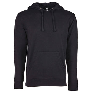Next Level Unisex Laguna French Terry Pullover Hooded Sweatshirt - Black/ Black