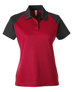 Ladies' Command Snag-Protection Colorblock Polo - Sport Red