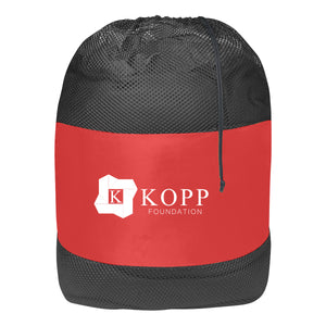 Mesh Laundry Bag - HT_3070 - Red With Black