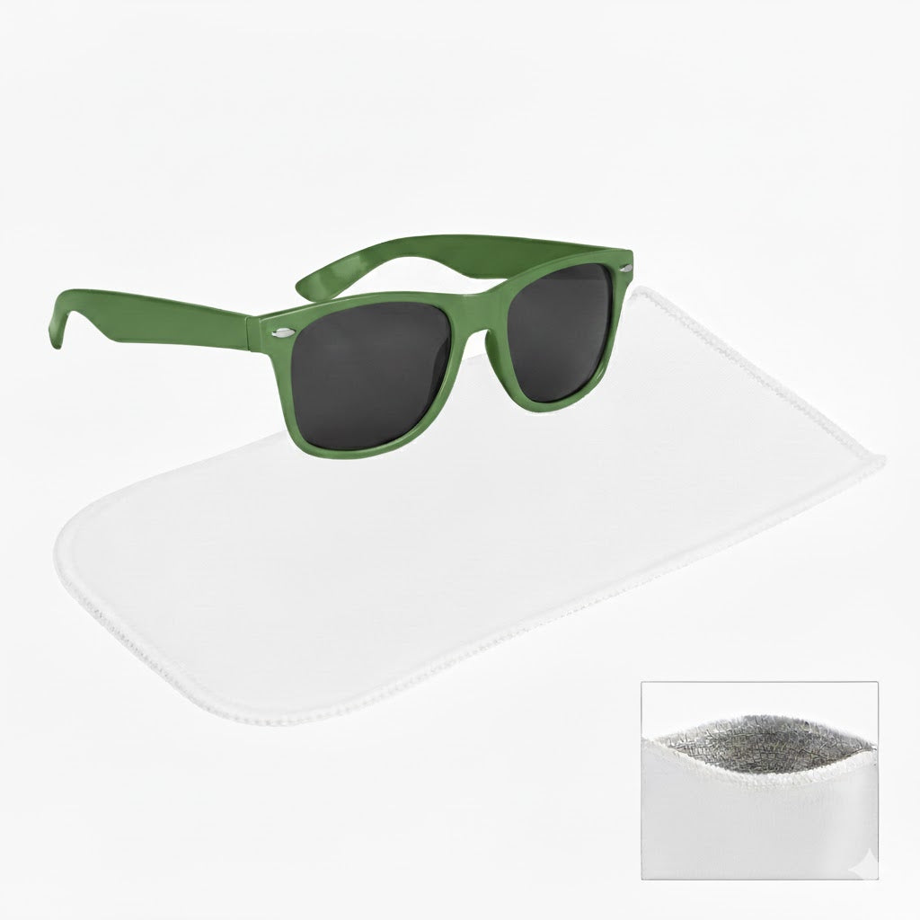 Malibu Sunglasses With Rpet Microfiber Sunglass Pouch - Kelly Green