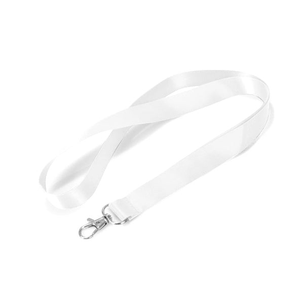 Silkscreen Tubular Lanyard SSTUB58 - White