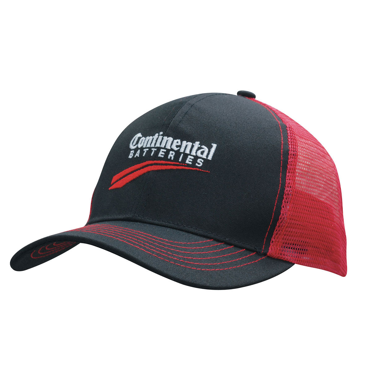 6 Panel Mesh Back Cap Breathable P-Twill