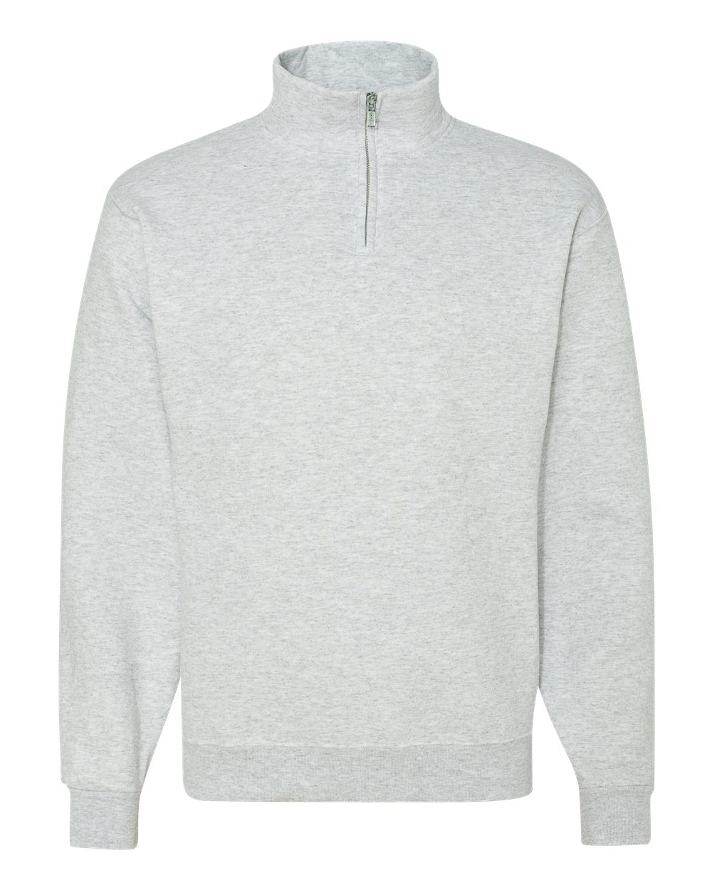 JERZEES Adult 8 oz. NuBlend® Quarter-Zip Cadet Collar Sweatshirt - Ash