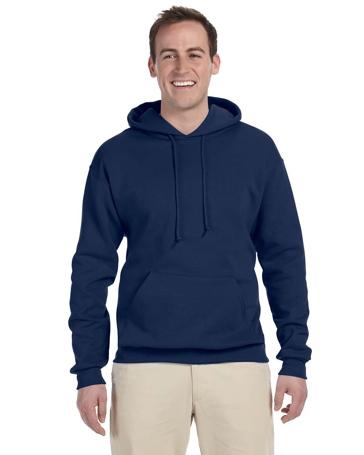 JERZEES Adult NuBlend® Fleece Pullover Hooded Sweatshirt - J. Navy