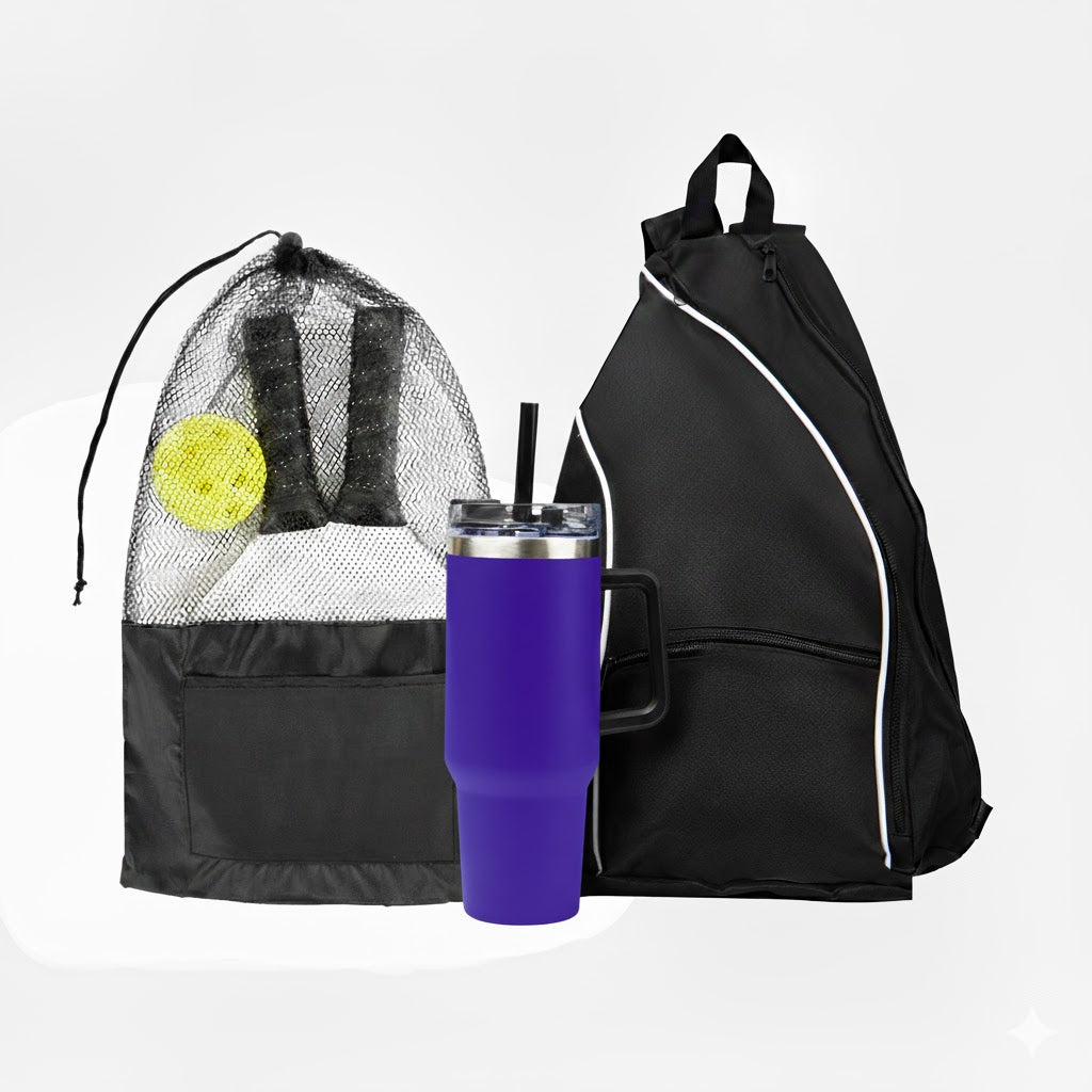 INTREPID PICKLEBALL KIT - Black/Purple