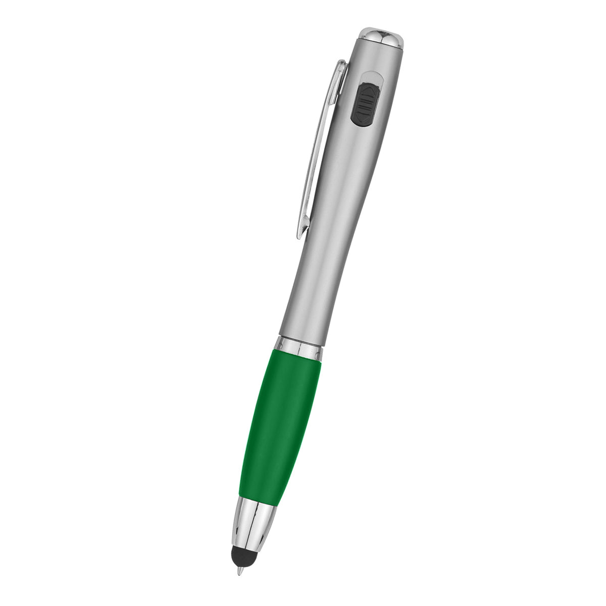 Trio Pen With LED Light And Stylus - Green