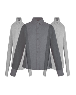 Ladies' Mélange Performance Shirt - Carbon Heather
