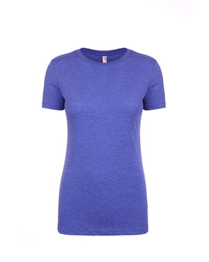 Ladies' Triblend Crew - Vintage Royal
