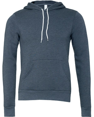 Unisex Sponge Fleece Pullover Hoodie - Heather Navy