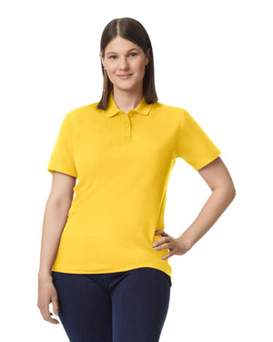 Ladies' Softstyle Double Pique Polo - Daisy
