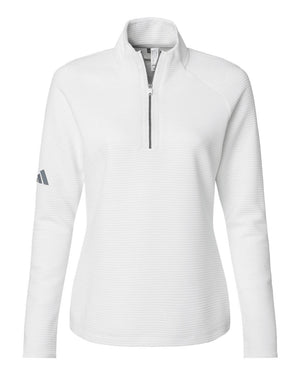 Adidas Women's Spacer Quarter-Zip Pullover - Core White