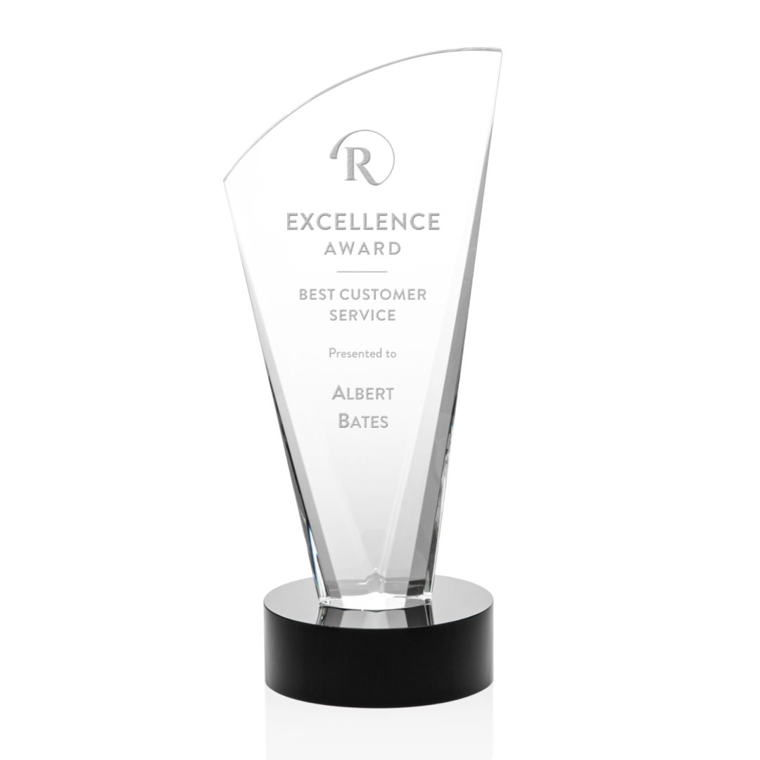 Brampton Award 11" - Clear - Black