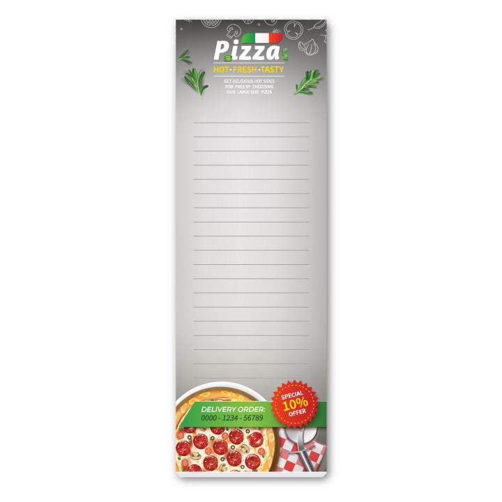 Souvenir® 3" x 9" Scratch Pad with Magnet, 50 Sheet - White