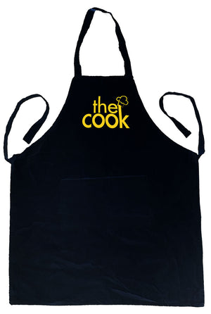 Large Cotton Apron - Black - Black