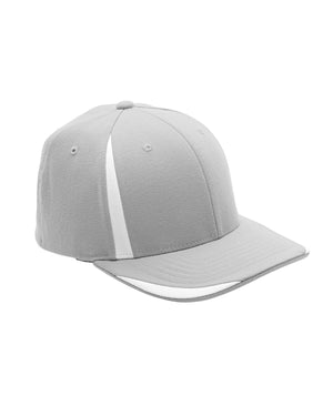 Team 365 by Flexfit Adult Pro-Formance® Front Sweep Cap - Sport Silver/ White